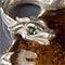 Silver, amber, and peridot