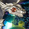Silver, titanized druzy, and citrine