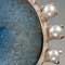 Silver,titanized jade, pearls, and sapphires