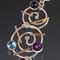 Silver, Amethyst, Iolite, Blue Topaz