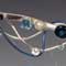 Silver, Annodized Niobium, Pearls, White Sapphires, Blue Topaz
