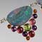 Silver, opal, tourmaline, citrine, peridot, and amethyst