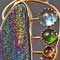 14k gold, specular hematite, tourmaline, blue topaz, citrine, chrome diopsie, and prasiolites