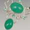 Silver, chrysoprase, and apatite